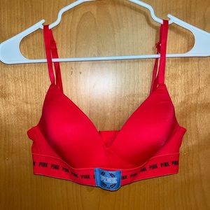 PINK COMFORT BRA (Red:Size 34C)